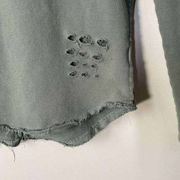 Vitaly Distressed Cotton Sweater Sz M - Picture 2 of 10